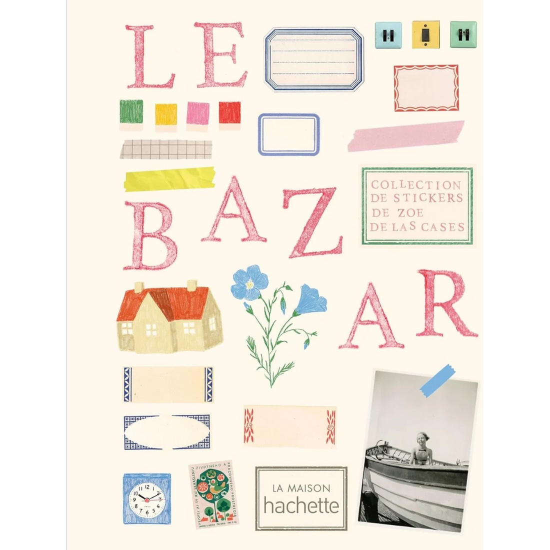Le Bazar Stickers klistermærkebog af Zoé de Las Cases med over 1.000 stickers