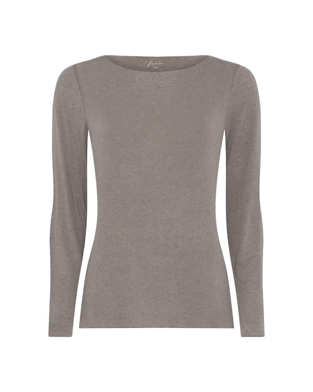 Langærmet top fra Frau i farven Fallen Rock. Toppen er i cashmere. 