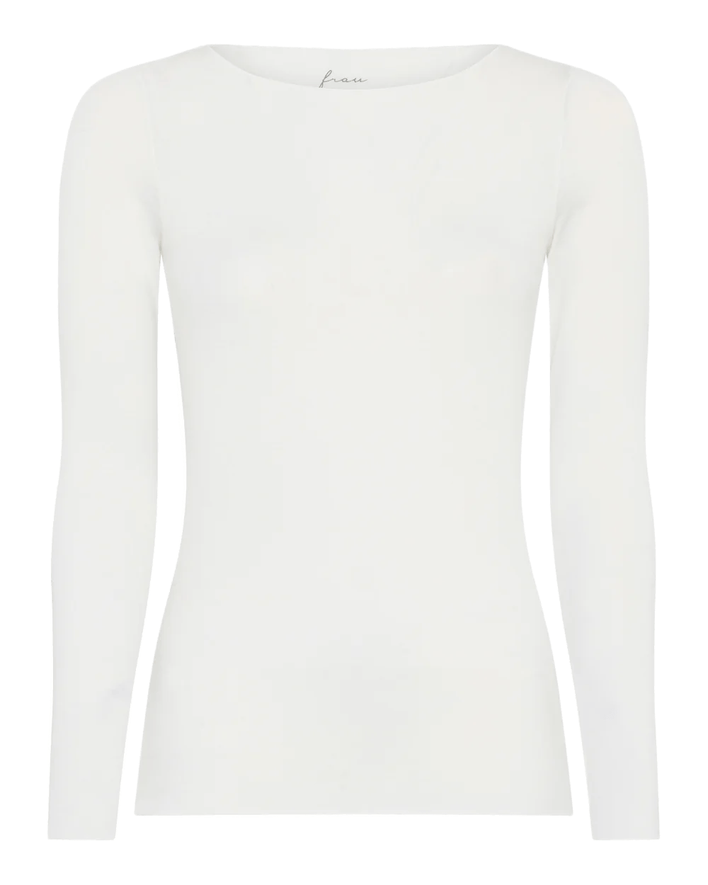 Langærmet top fra Frau i farven Sugar Swizzle. Toppen er i cashmere. 