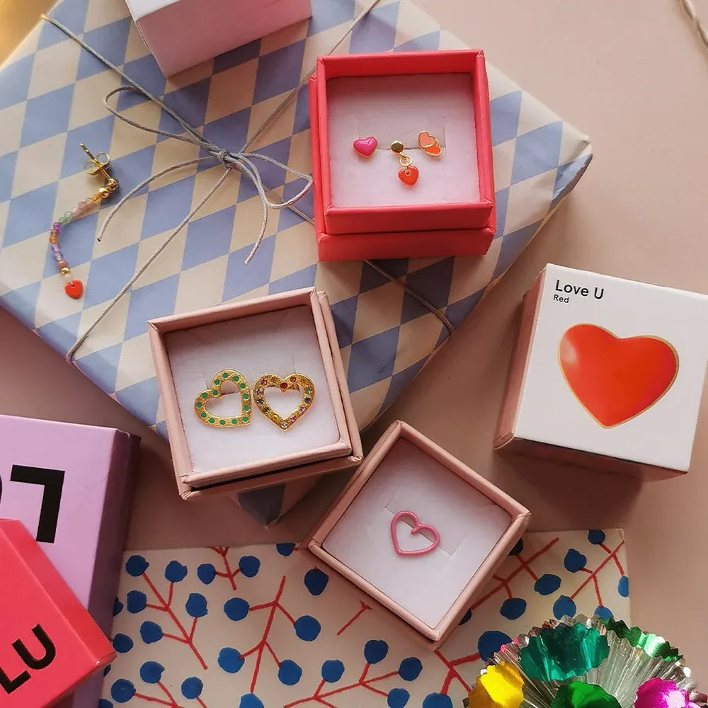 Love U Dangling Ørering - Guld