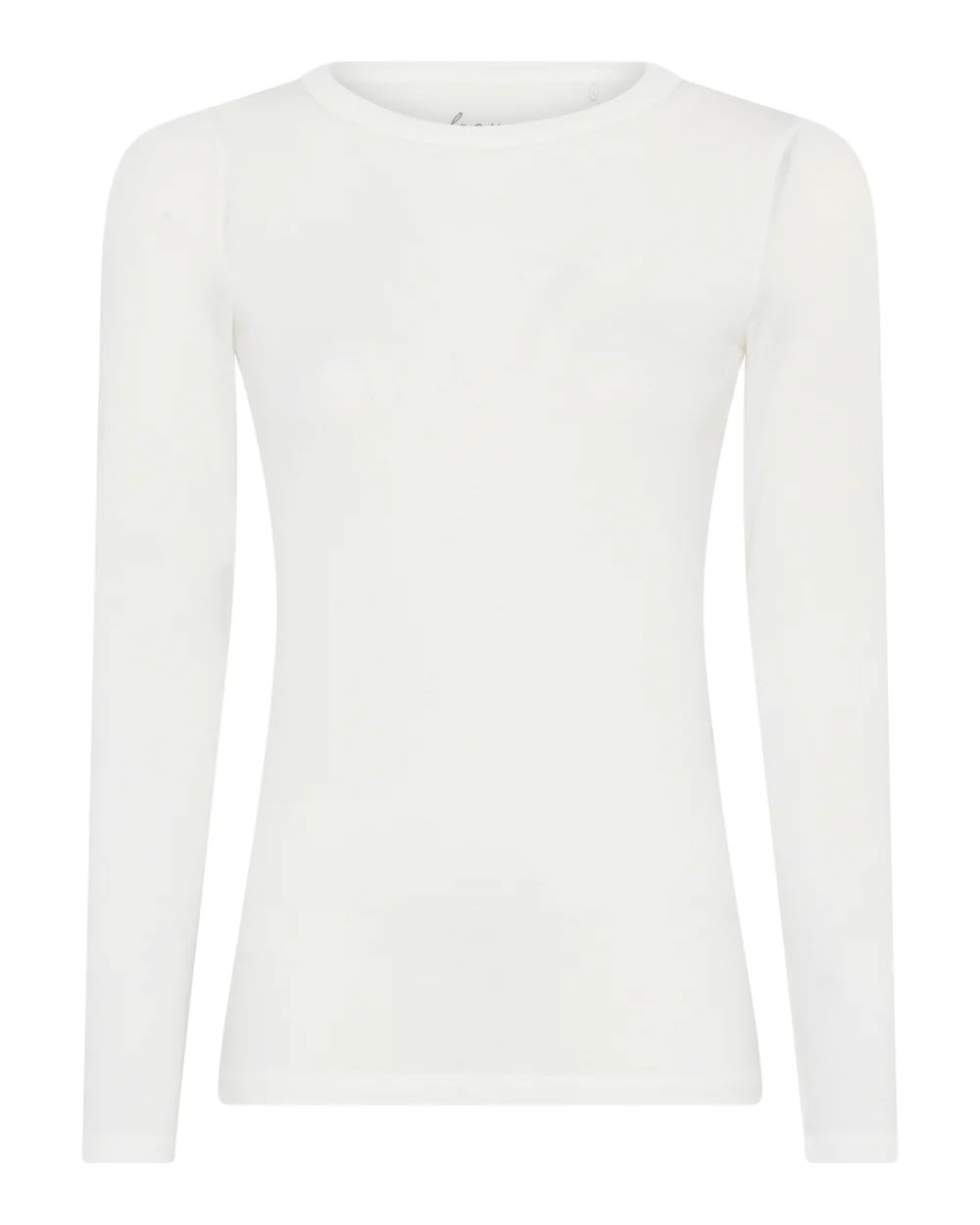 Cashmere langærmet top bluse i hvid fra Frau