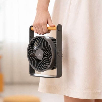 Lyra - Genopladelig Ventilator - Space Grey