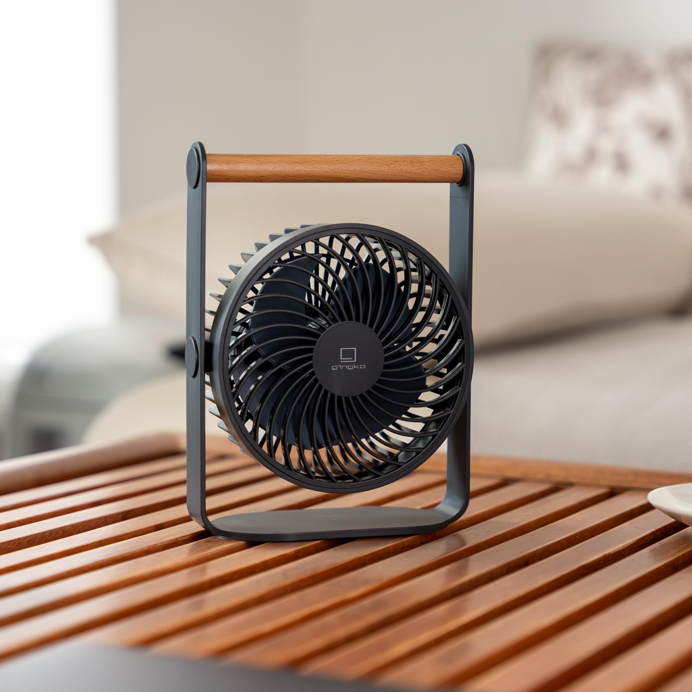 Lyra - Genopladelig Ventilator - Space Grey