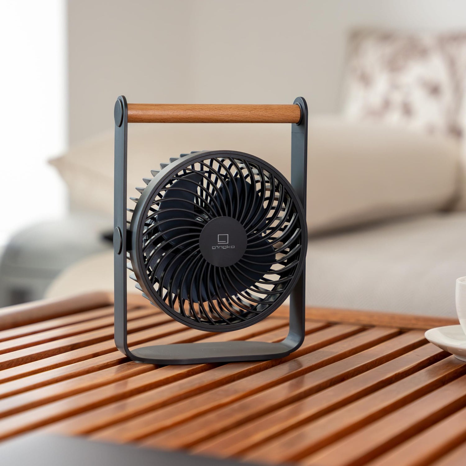 Lyra - Genopladelig Ventilator - Space Grey