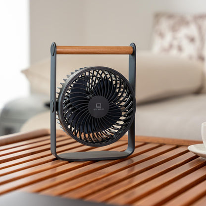 Lyra - Genopladelig Ventilator - Space Grey
