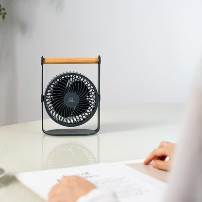 Lyra - Genopladelig Ventilator - Space Grey