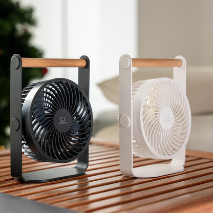 Lyra - Genopladelig Ventilator - White