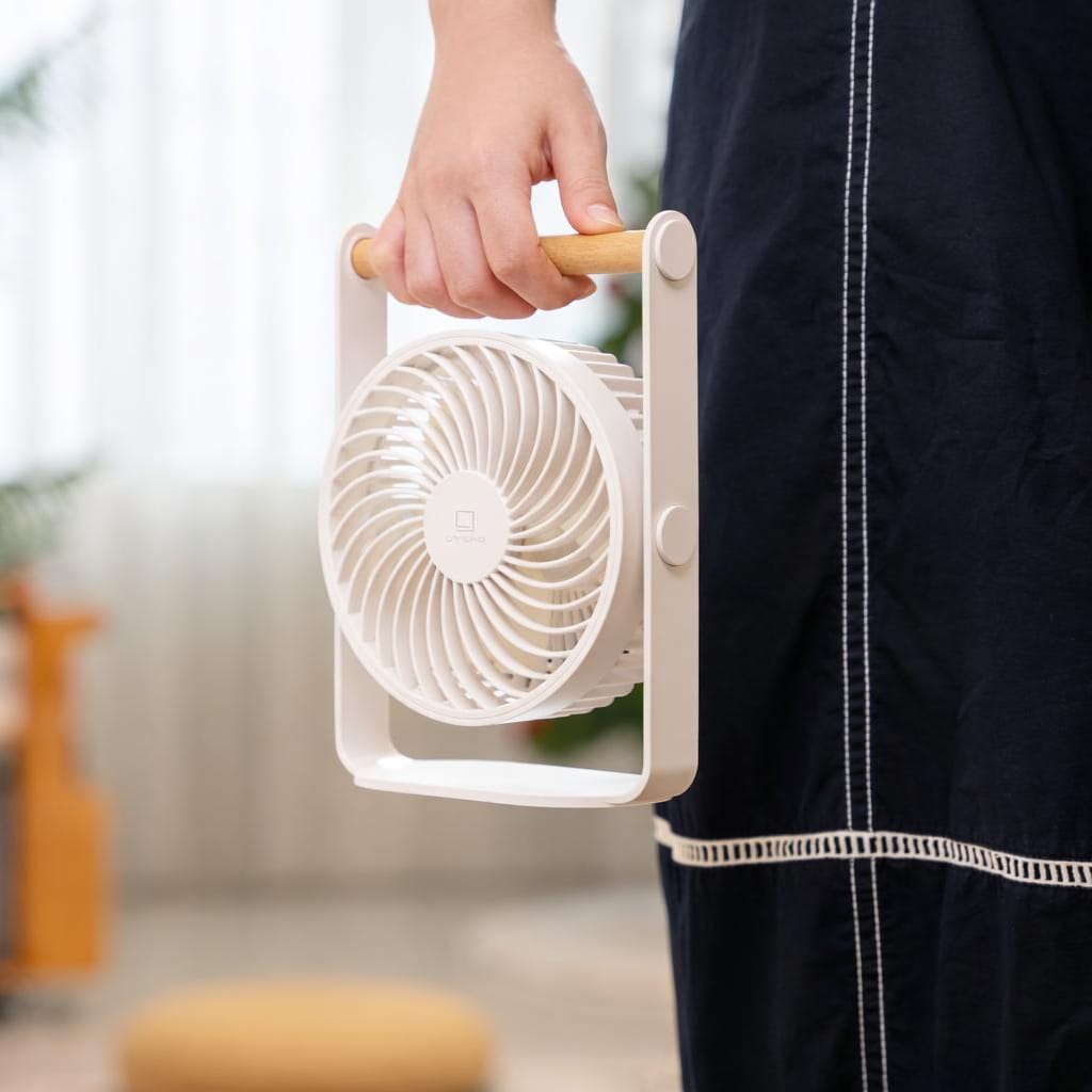 Lyra - Genopladelig Ventilator - White