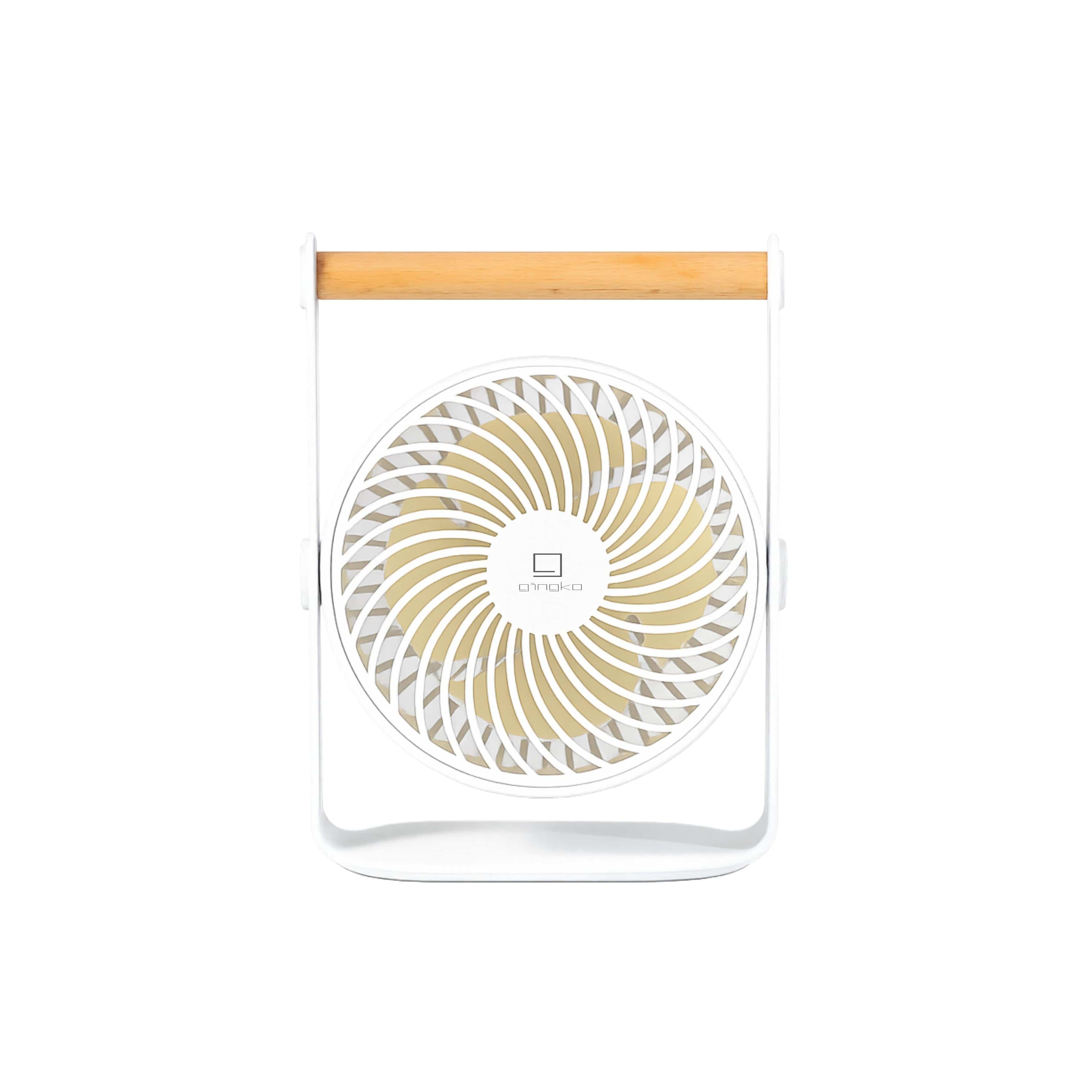 Lyra - Genopladelig Ventilator - White
