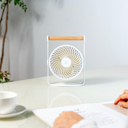 Lyra - Genopladelig Ventilator - White