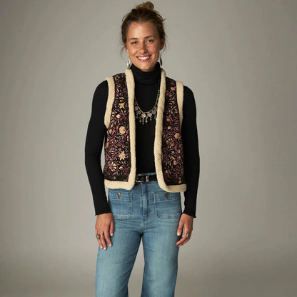 Juno Vest - Ruby Noir