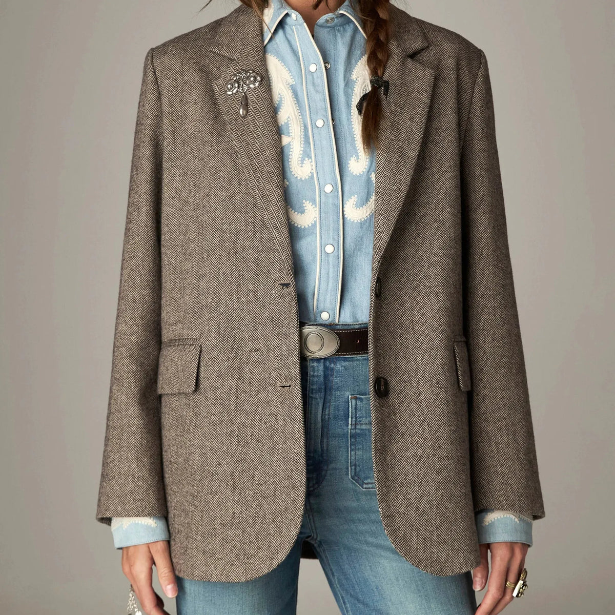 Nico Blazer Jakke - Chocolate Chaud