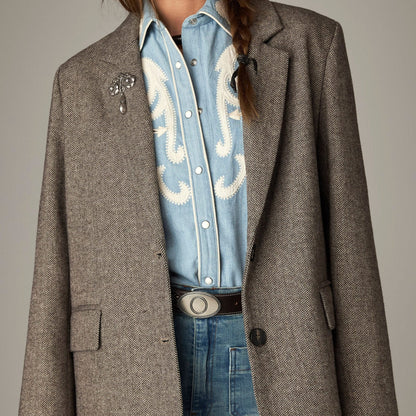 Nico Blazer Jakke - Chocolate Chaud