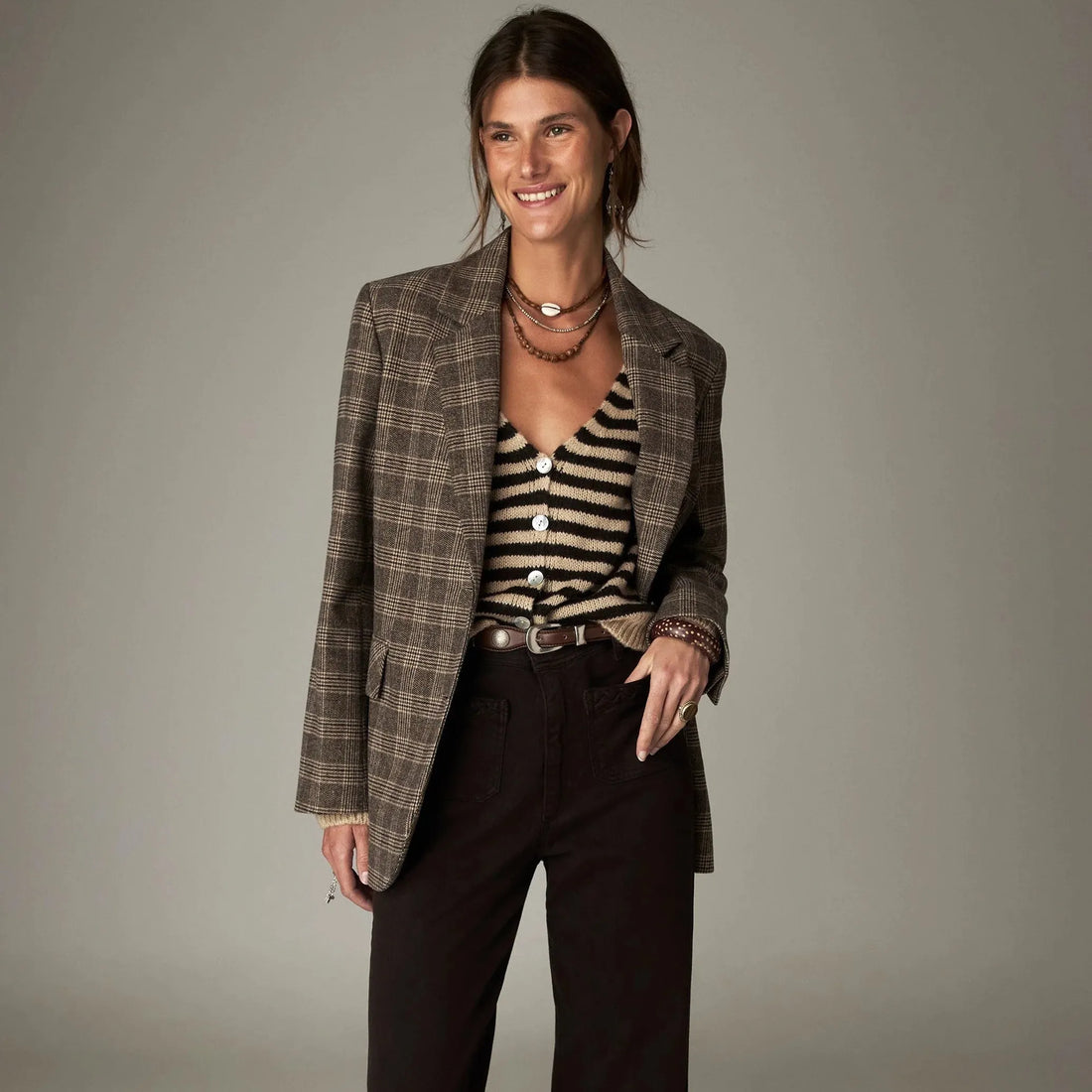 Camarón Blazer Jakke - London Plaid