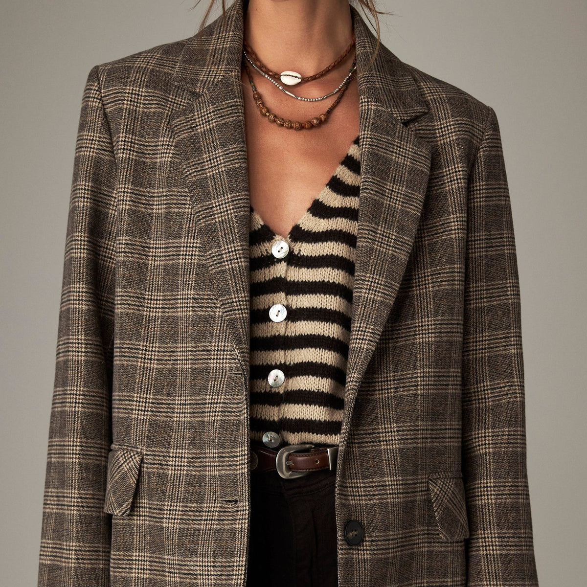 Camarón Blazer Jakke - London Plaid