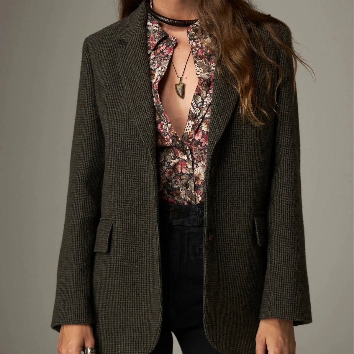 Camarón Blazer Jakke - Mossy
