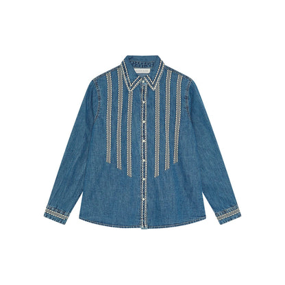 Maison Hotel denimskjorte med westerninspirerede detaljer