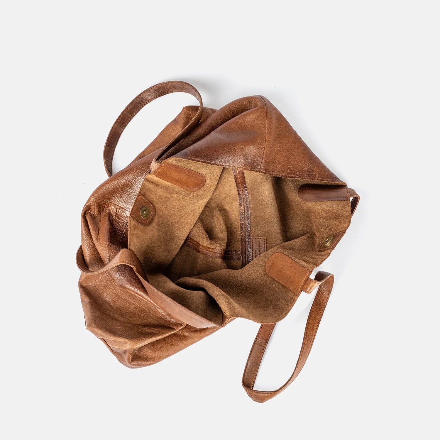 Marlo, Stor Urban Skuldertaske - Walnut
