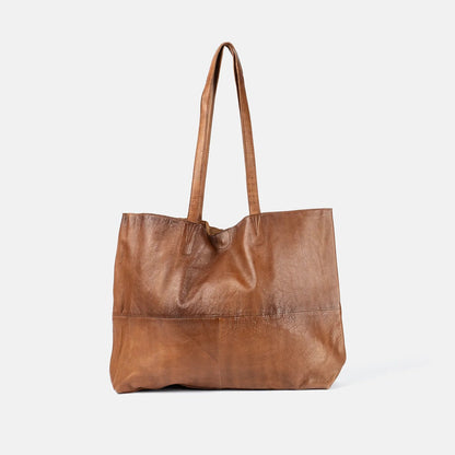 Marlo, Stor Urban Skuldertaske - Walnut