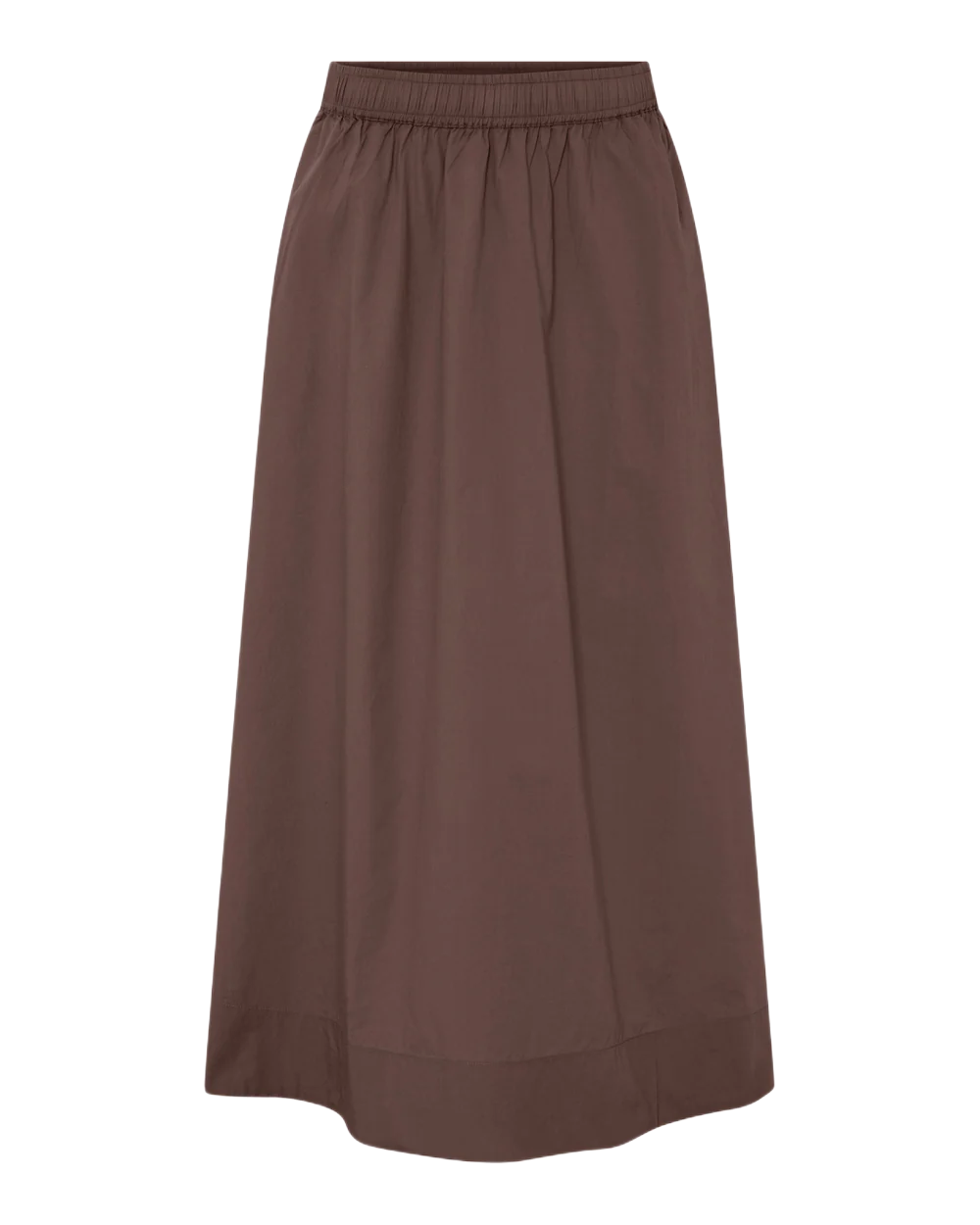 Melbourne nederdel i Frau er ekstra lang og har et stilrent og enkelt look. Melbourne nederdel coffee quartz