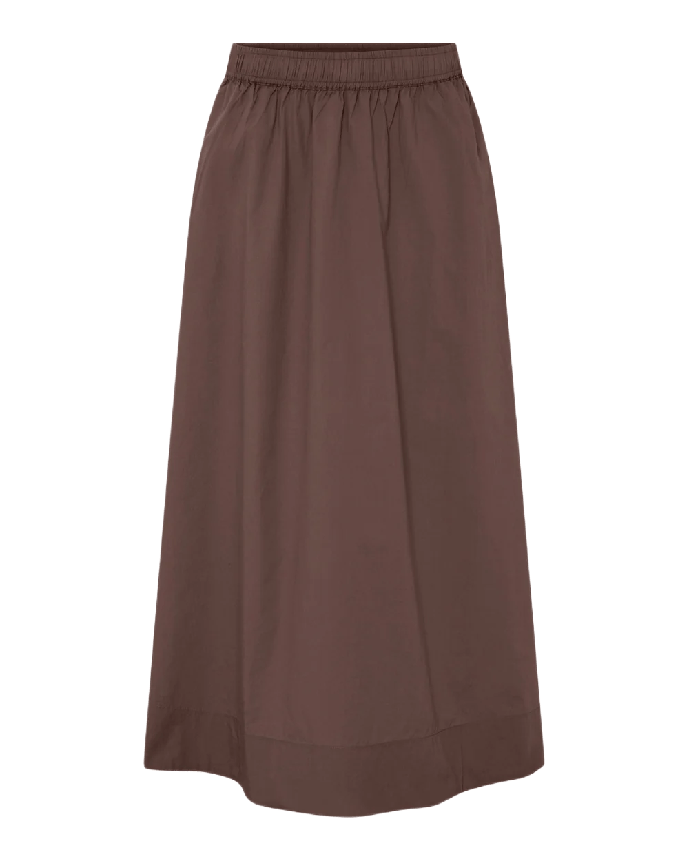 Melbourne nederdel i Frau er ekstra lang og har et stilrent og enkelt look. Melbourne nederdel coffee quartz