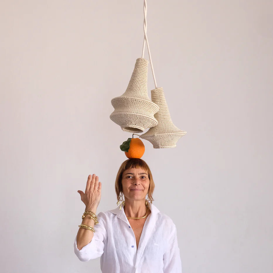 Mini Joosh Hæklet Loftslampe - Beige