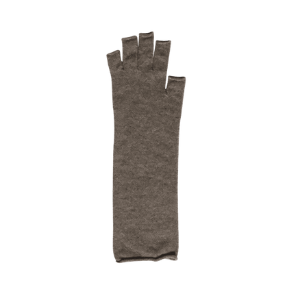 TENI Lange Fingervanter - Uld - Mocha Brown (NK0114)