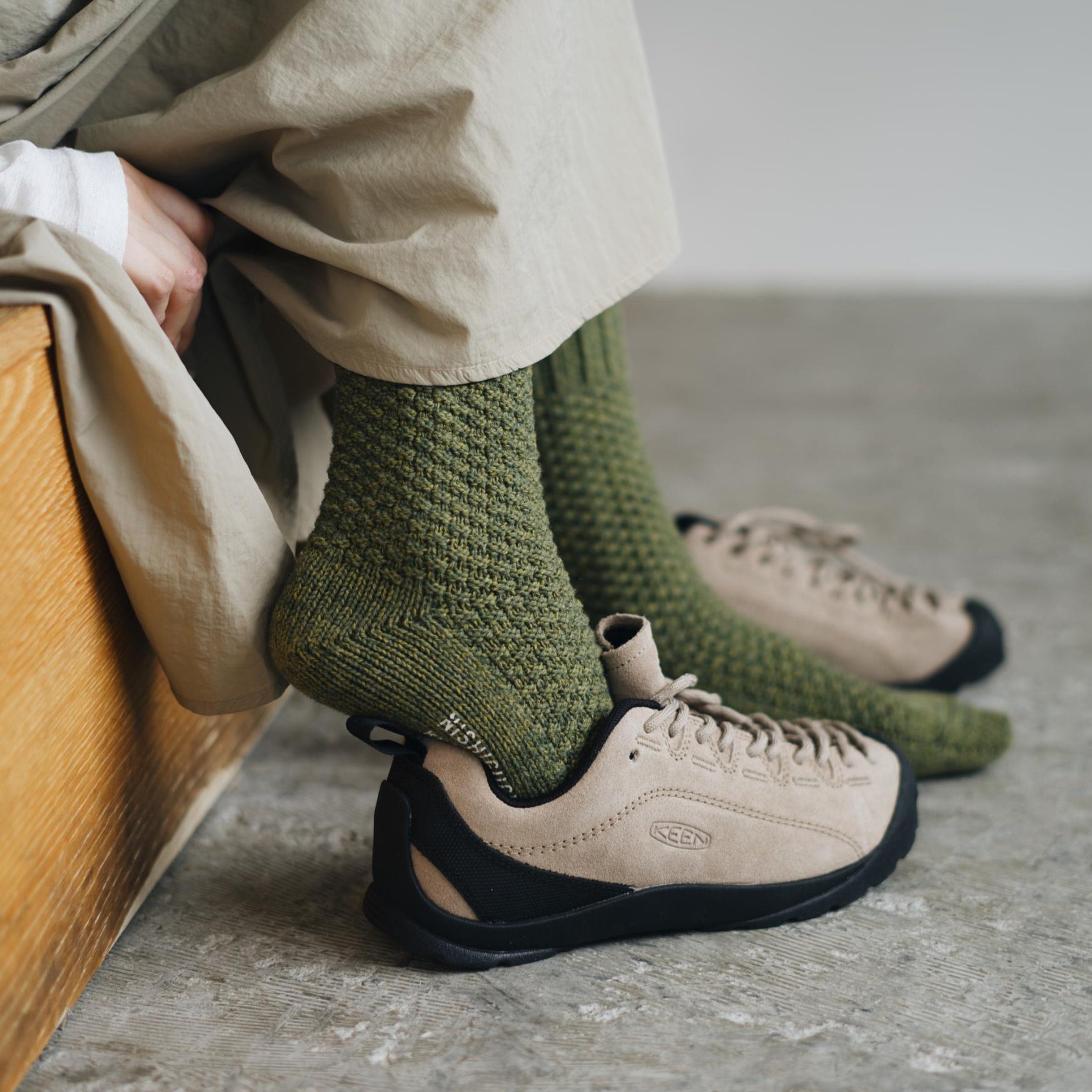 BOSTON Sokker - Uld/Bomuld - Moss Green (NK0701)