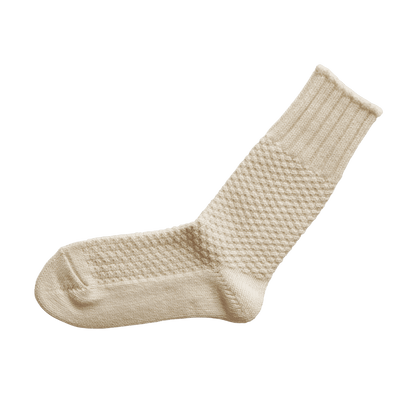 BOSTON Sokker - Uld/Bomuld - Ivory (NK0701)