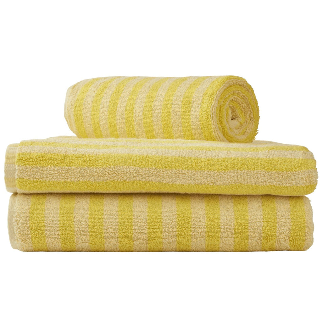 Naram, gult frotté håndklæde i 100% bomuld, Bongusta