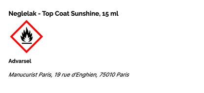 Neglelak - Top Coat Sunshine