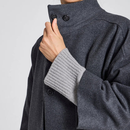 Nete Jakke - Dark Grey Melange