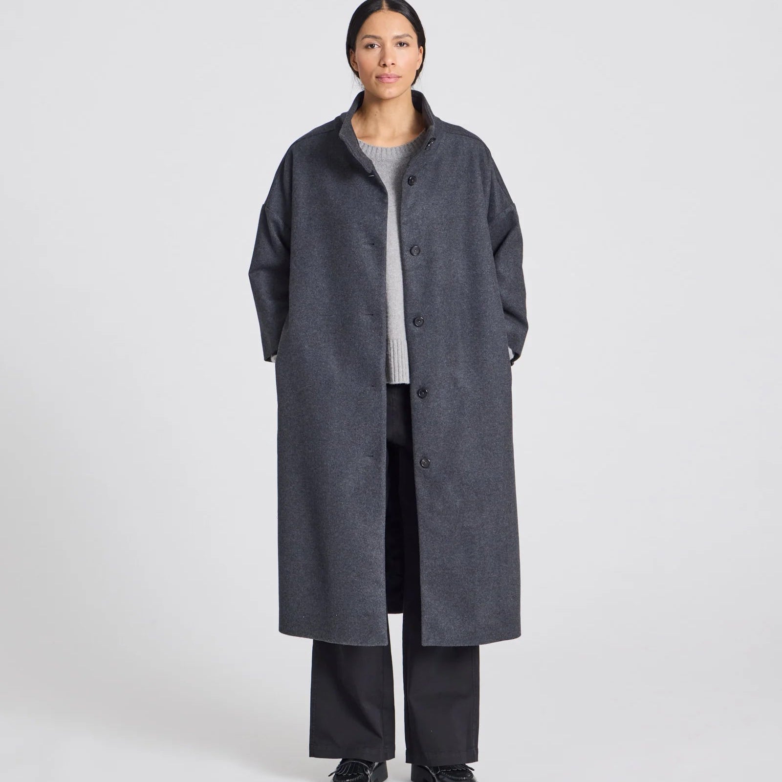 Nete Jakke - Dark Grey Melange