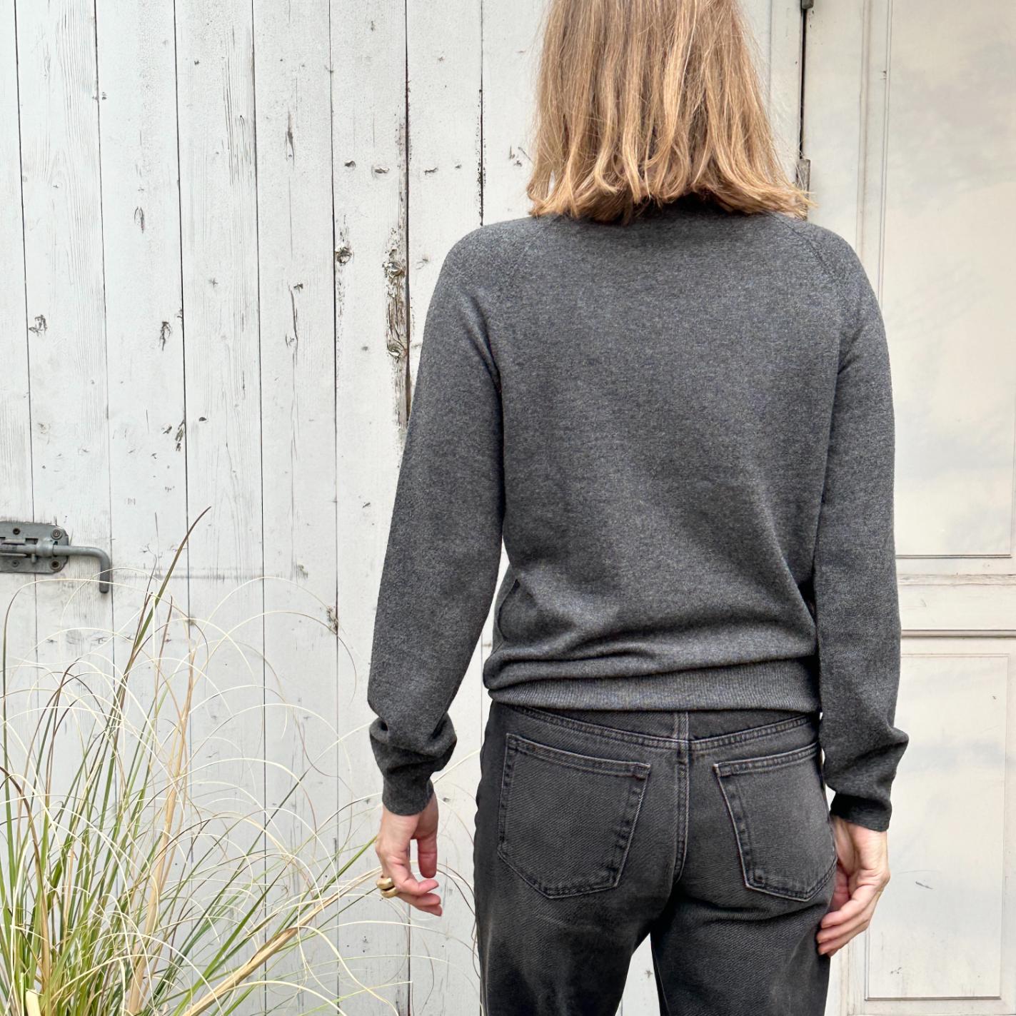 Raglan Crew Neck - Slategrey