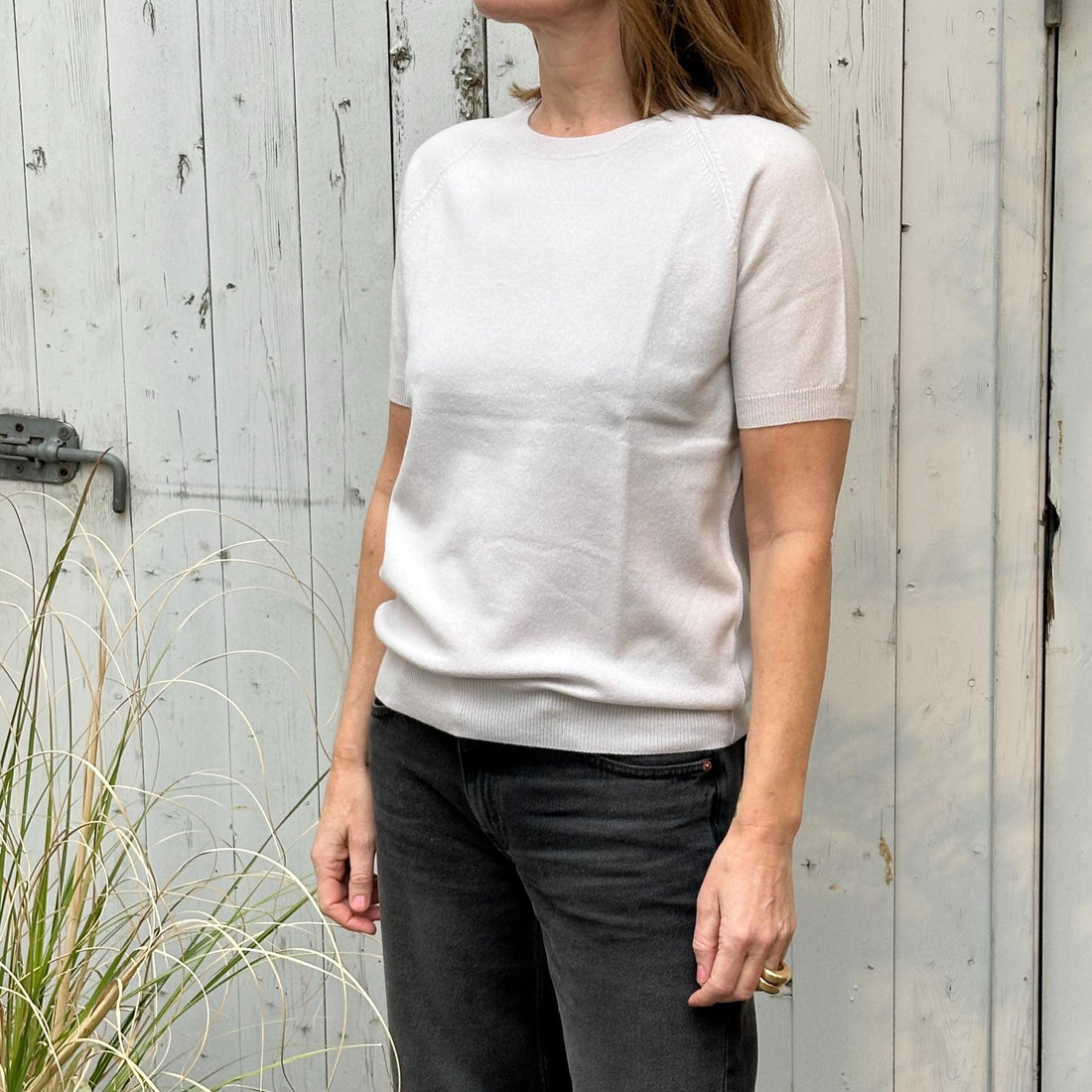 Raglan S/S Crew Neck - Ancient Stone