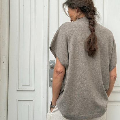 Viveka Crewneck Strik - Rice Flower