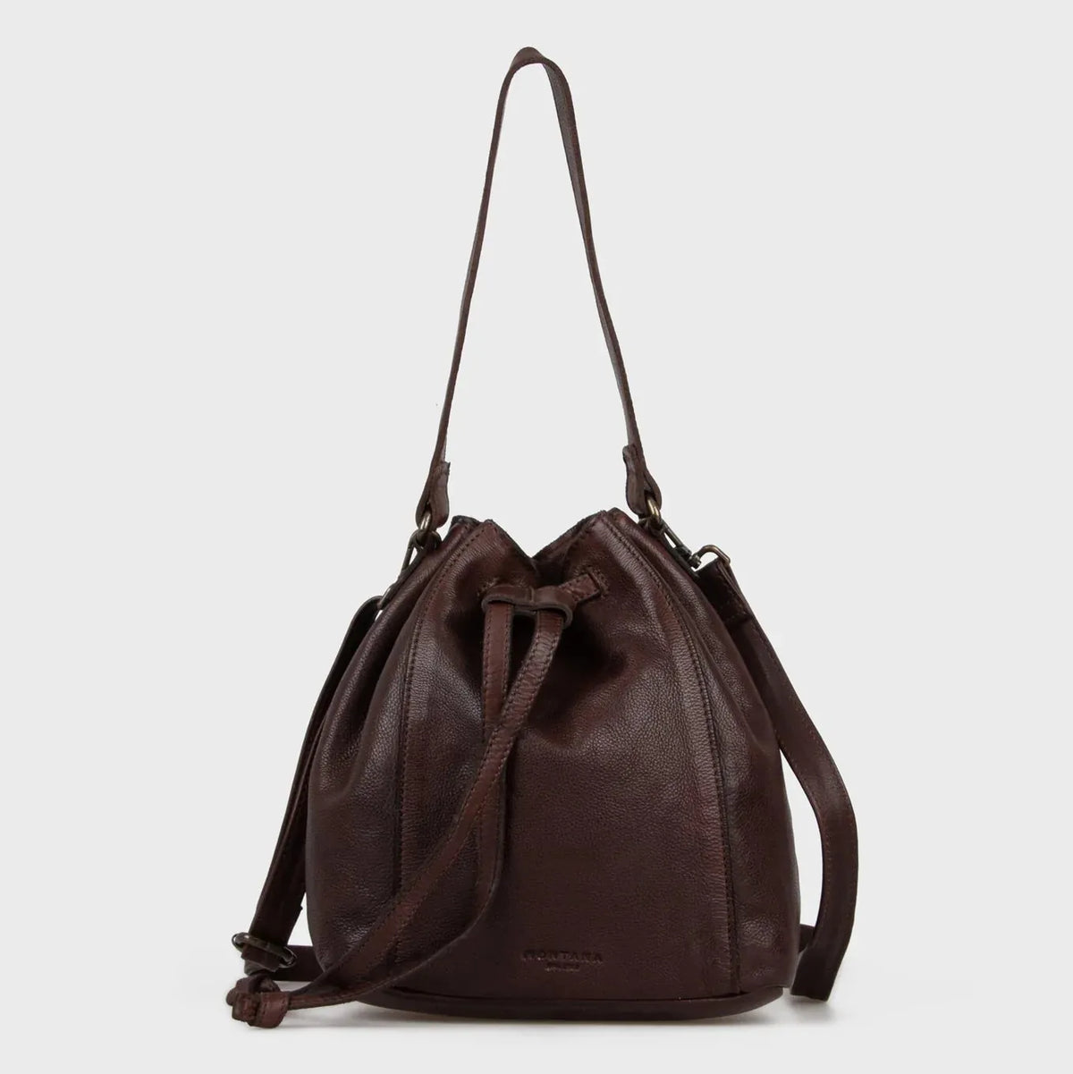 Olive Bucket Bag Crossbody - Brown