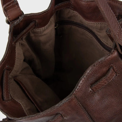 Olive Bucket Bag Crossbody - Brown