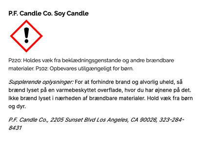 Vegansk Soya Duftlys - No. 32 Sandalwood Rose