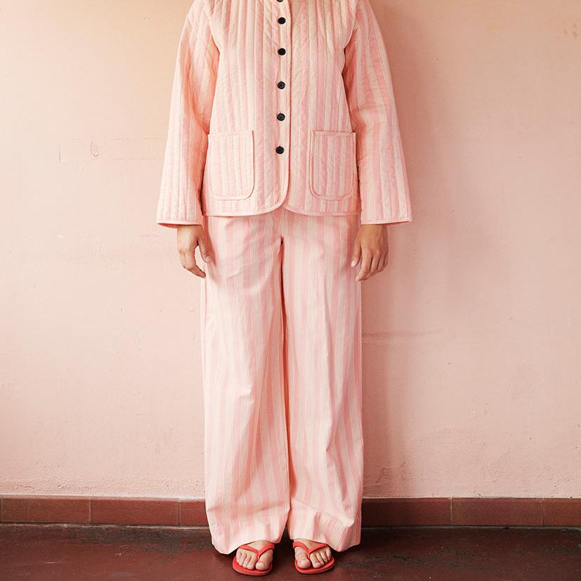 Stockholm Bukser - Øko Bomuld - Flamingo