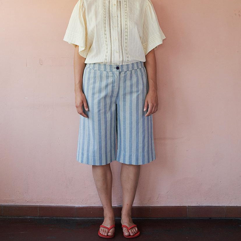 Stockholm Bermuda Shorts - Øko Bomuld - Sea