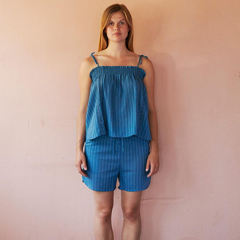Laura Shorts - Øko Bomuld - Sea