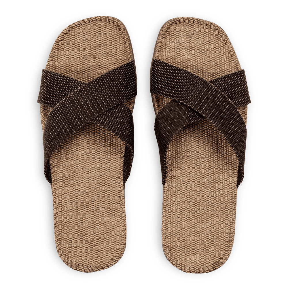Unisex sandaler fra Shaniges By Stilov i en brun farve
