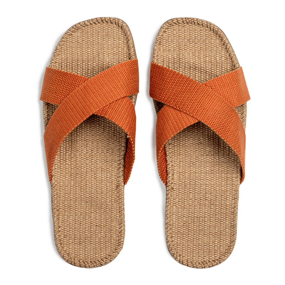 Unisex sandaler fra Shaniges By Stilov i en orange farve