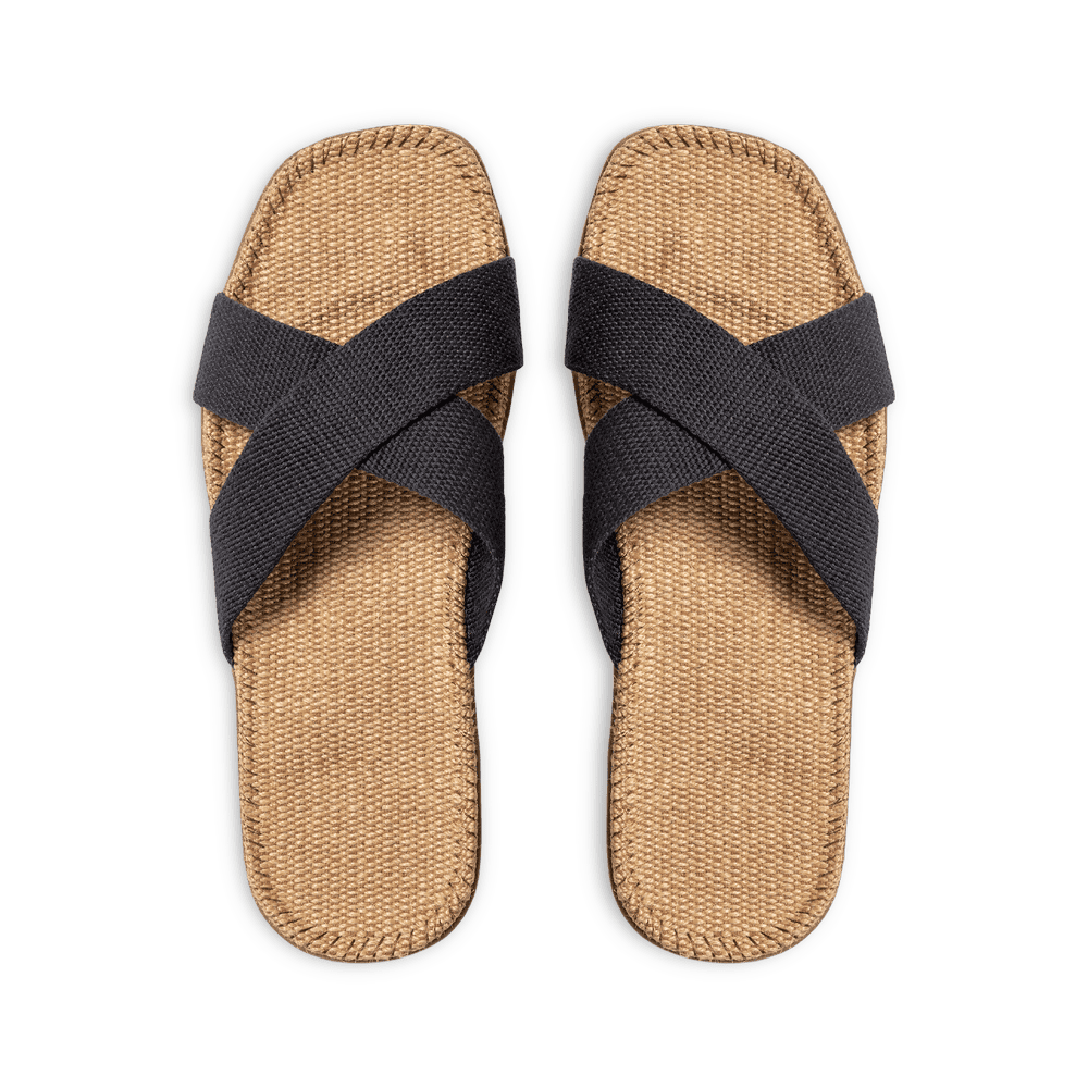 Unisex sandaler fra Shaniges By Stilov i en sort/grå farve