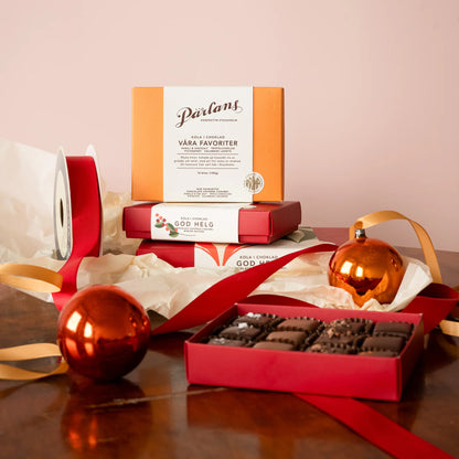 Våre Favoriter Chokolade Overtrukket Karameller - 12 stk.