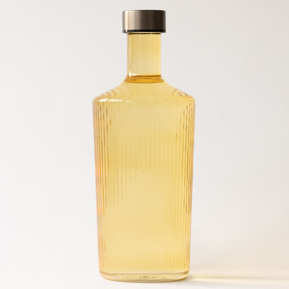 Mundblæst vandflaske i gul