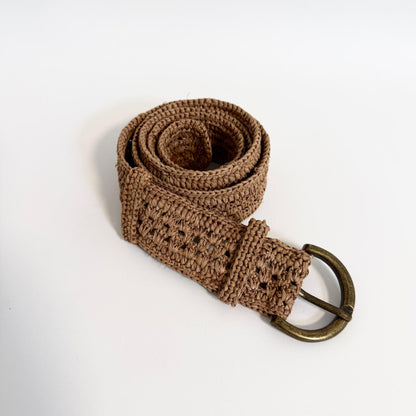 Lækkert bælte i naturligt raffia