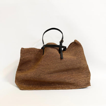 XL taske i raffia fra Rabarany. 