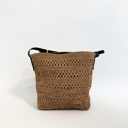 Strandtaske fra Rabarany i naturmateriale 